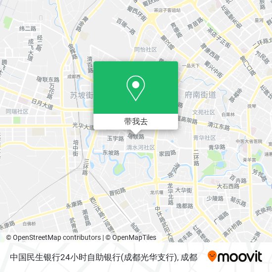 中国民生银行24小时自助银行(成都光华支行)地图