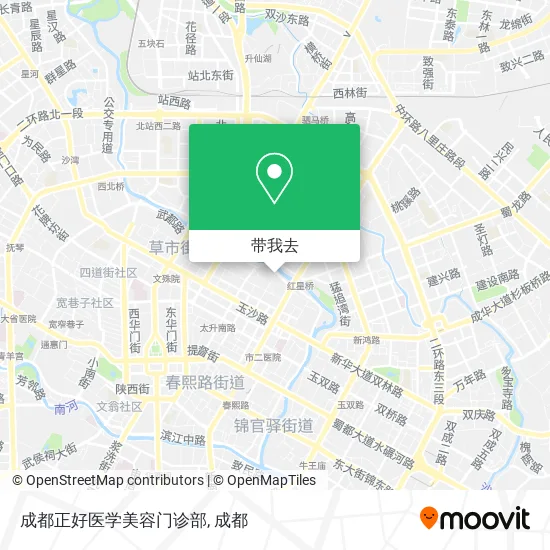 成都正好医学美容门诊部地图