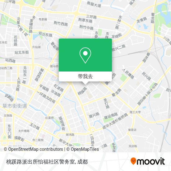 桃蹊路派出所怡福社区警务室地图