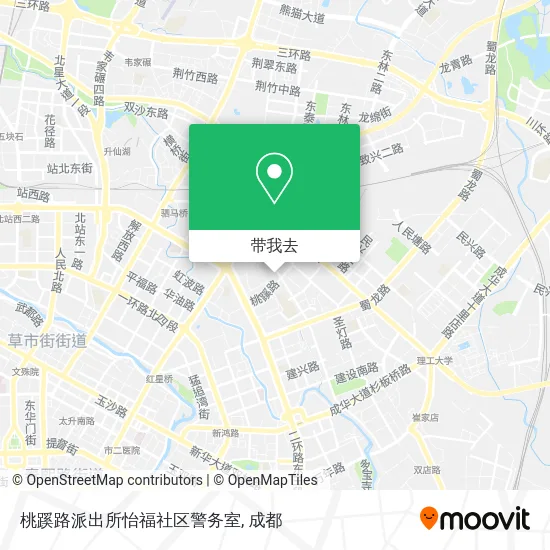 桃蹊路派出所怡福社区警务室地图