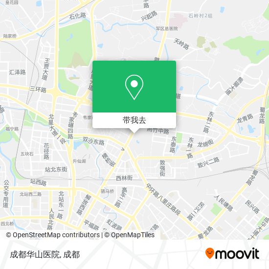 成都华山医院地图