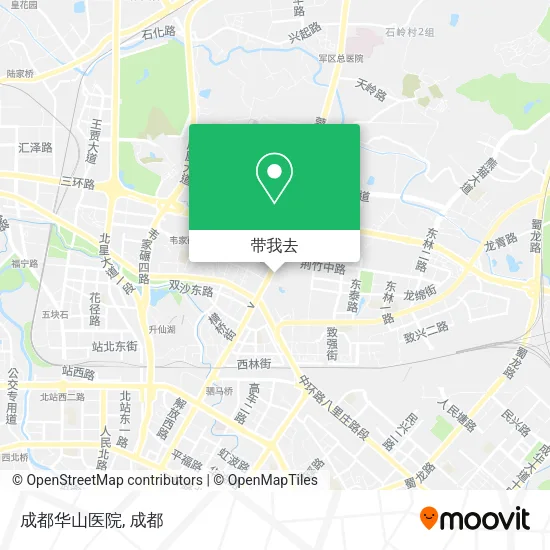 成都华山医院地图