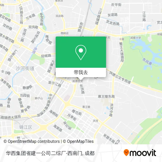 华西集团省建一公司二综厂-西南门地图