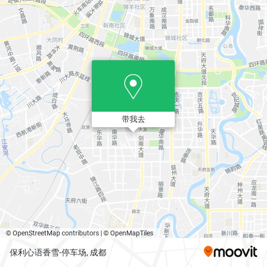 保利心语香雪-停车场地图