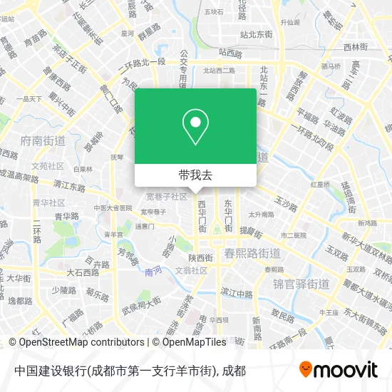 中国建设银行(成都市第一支行羊市街)地图