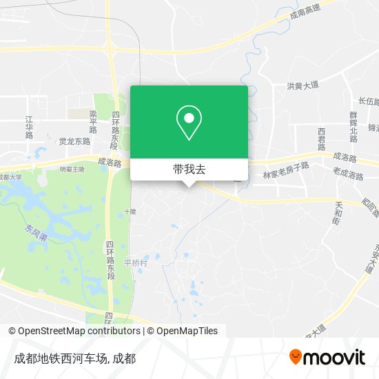 成都地铁西河车场地图