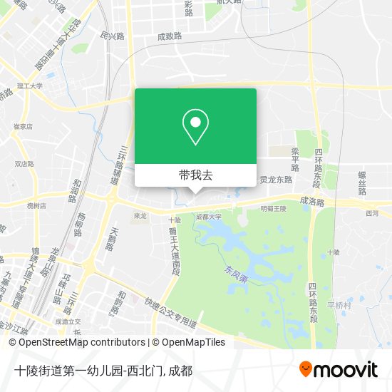 十陵街道第一幼儿园-西北门地图