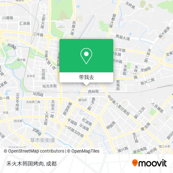 禾火木韩国烤肉地图