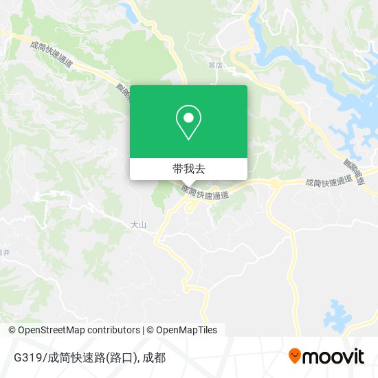 G319/成简快速路(路口)地图