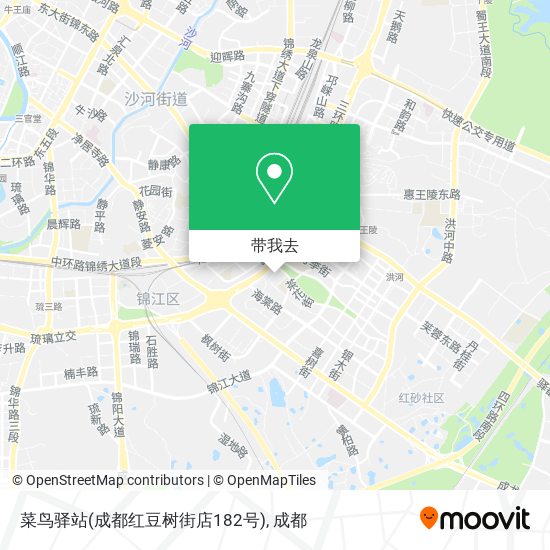 菜鸟驿站(成都红豆树街店182号)地图