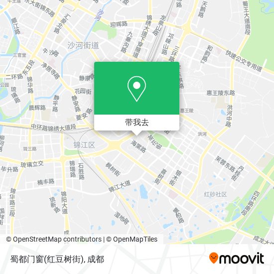 蜀都门窗(红豆树街)地图