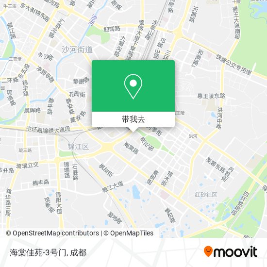 海棠佳苑-3号门地图