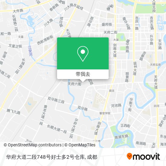 华府大道二段748号好士多2号仓库地图
