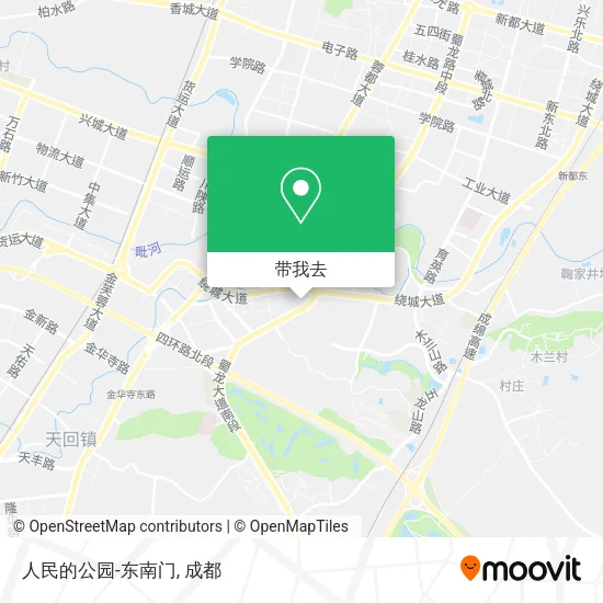 人民的公园-东南门地图
