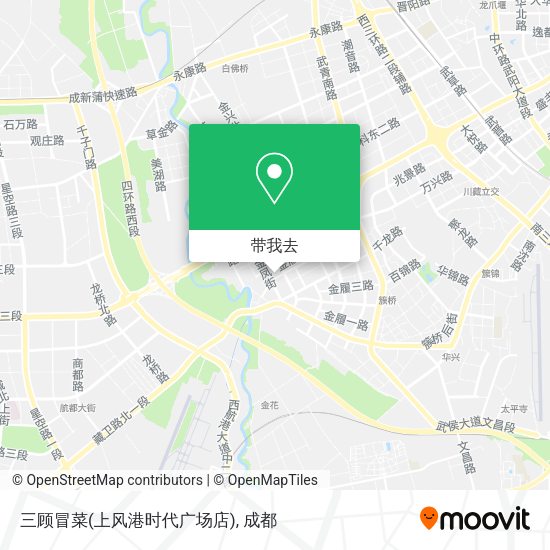 三顾冒菜(上风港时代广场店)地图