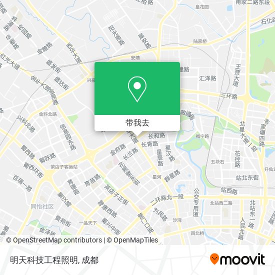 明天科技工程照明地图