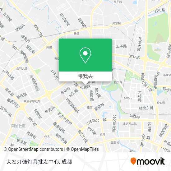 大发灯饰灯具批发中心地图