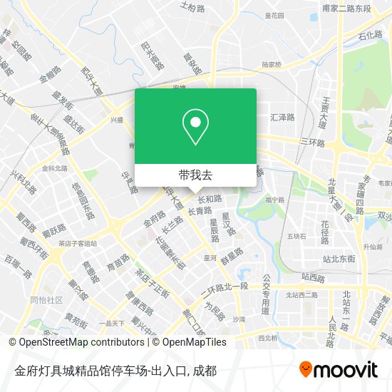 金府灯具城精品馆停车场-出入口地图