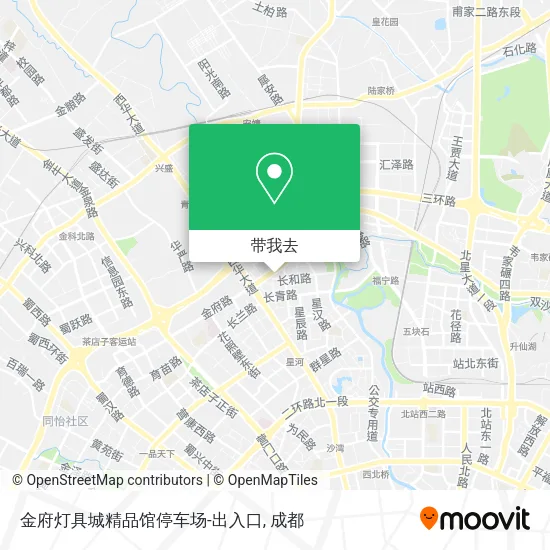 金府灯具城精品馆停车场-出入口地图