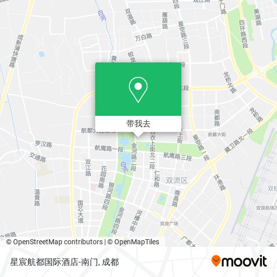 星宸航都国际酒店-南门地图