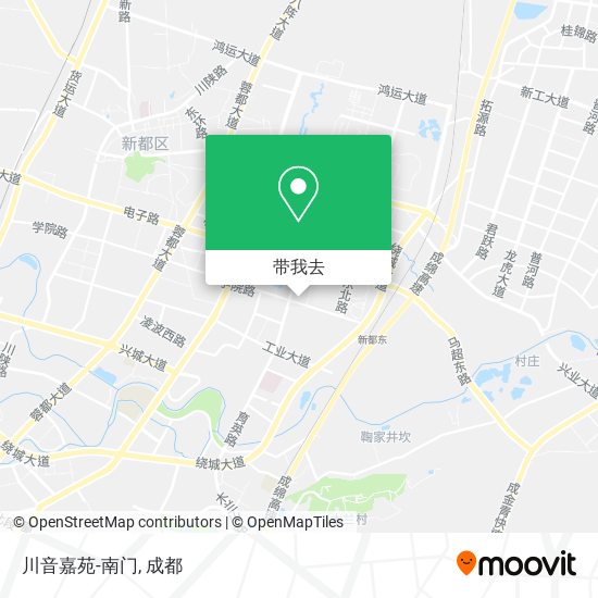 川音嘉苑-南门地图