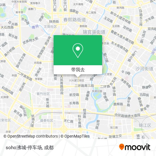 soho沸城-停车场地图