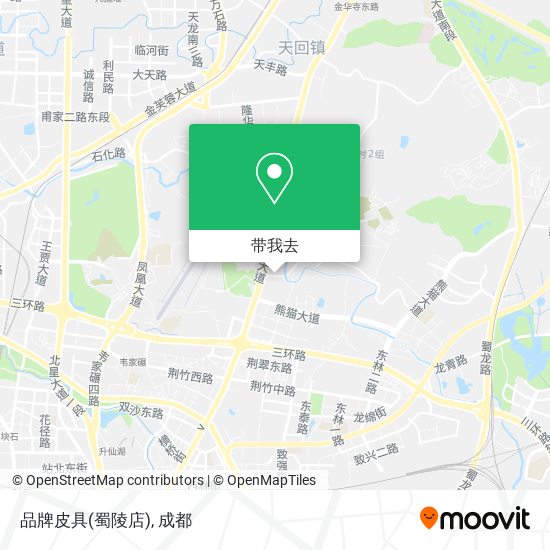 品牌皮具(蜀陵店)地图