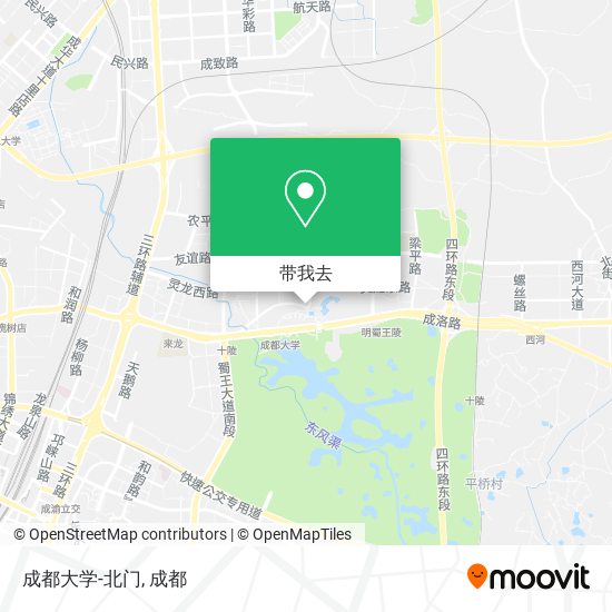 成都大学-北门地图