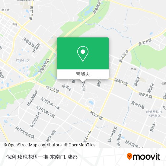保利·玫瑰花语一期-东南门地图