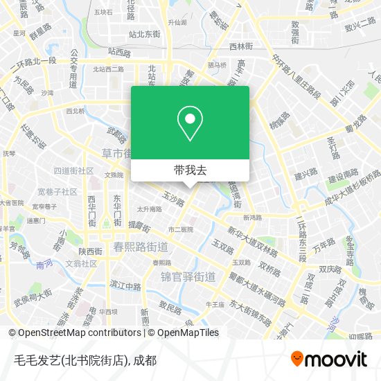 毛毛发艺(北书院街店)地图