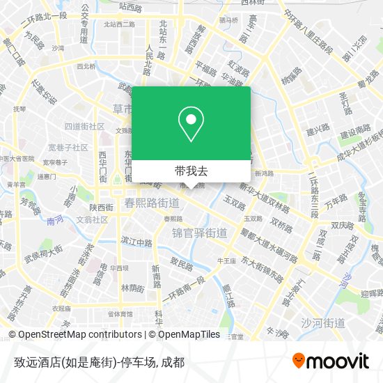 致远酒店(如是庵街)-停车场地图