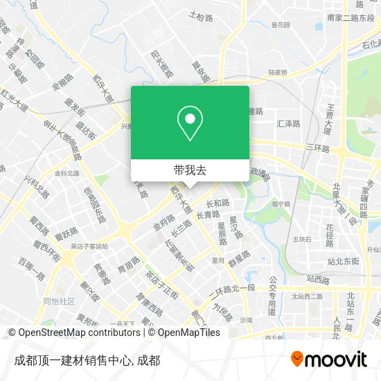 成都顶一建材销售中心地图