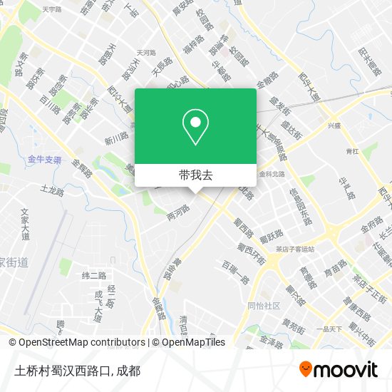 土桥村蜀汉西路口地图
