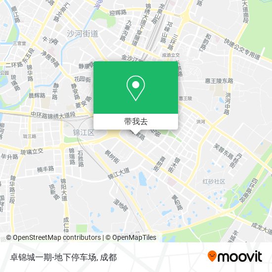 卓锦城一期-地下停车场地图