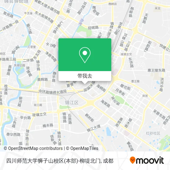 四川师范大学狮子山校区(本部)-柳堤北门地图