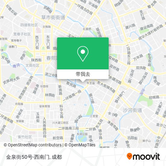 金泉街50号-西南门地图