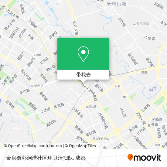金泉街办涧漕社区环卫清扫队地图