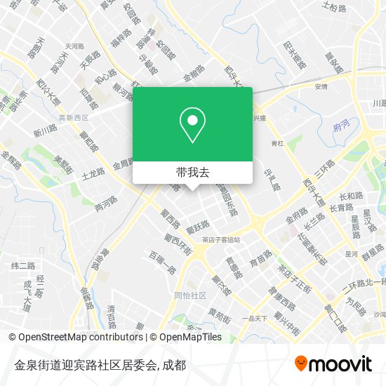 金泉街道迎宾路社区居委会地图