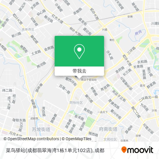 菜鸟驿站(成都翡翠海湾1栋1单元102店)地图