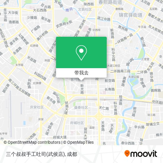 三个叔叔手工吐司(武侯店)地图