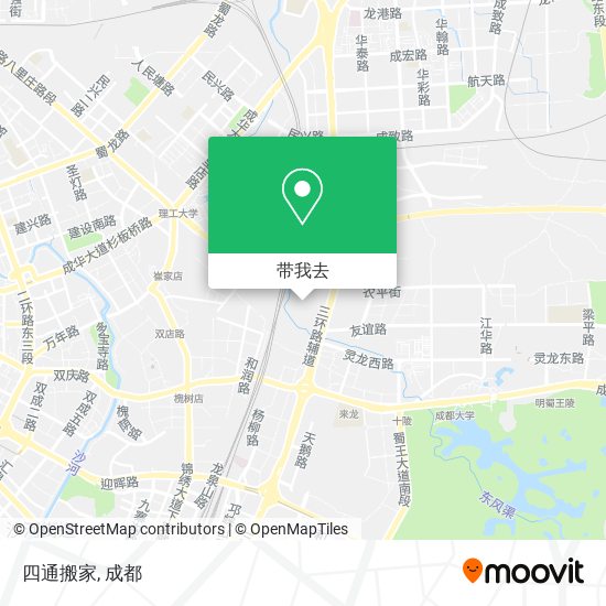 四通搬家地图