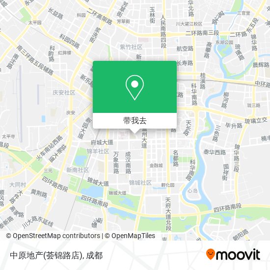 中原地产(荟锦路店)地图