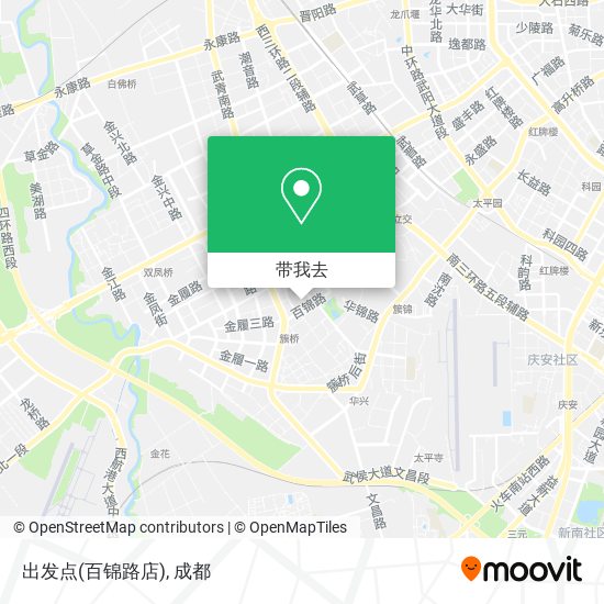 出发点(百锦路店)地图