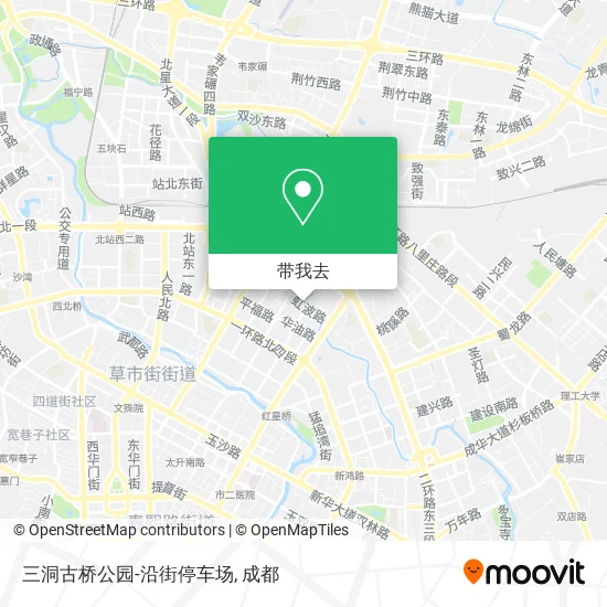 三洞古桥公园-沿街停车场地图
