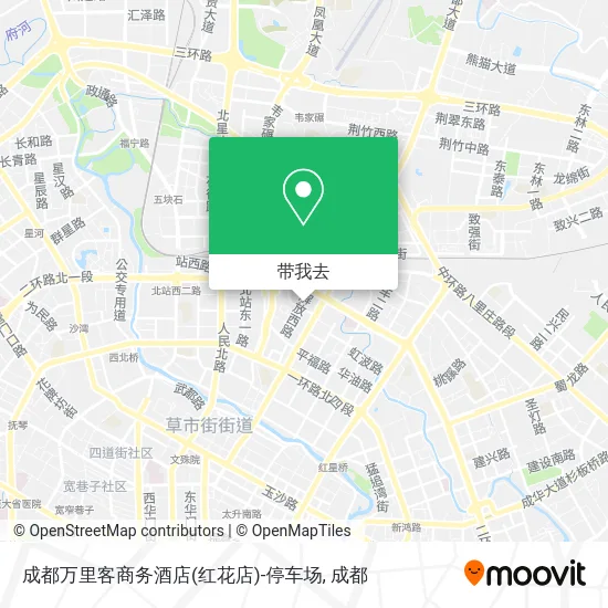 成都万里客商务酒店(红花店)-停车场地图