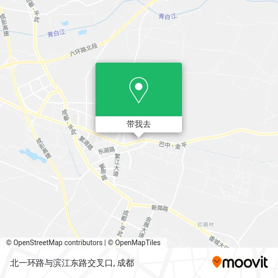 北一环路与滨江东路交叉口地图