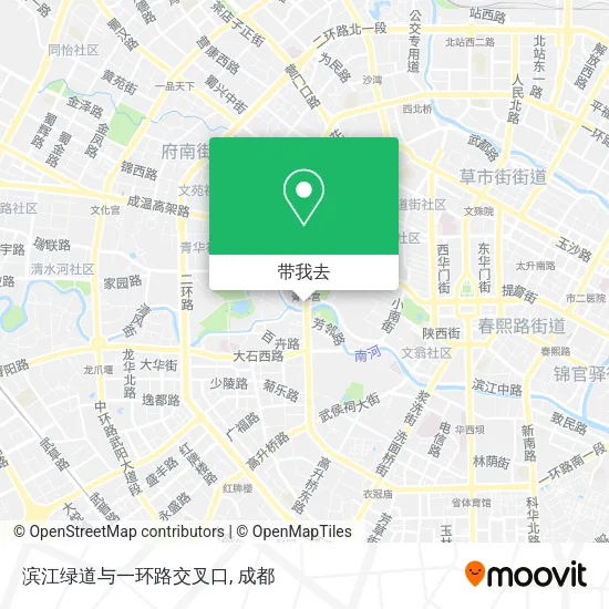 滨江绿道与一环路交叉口地图