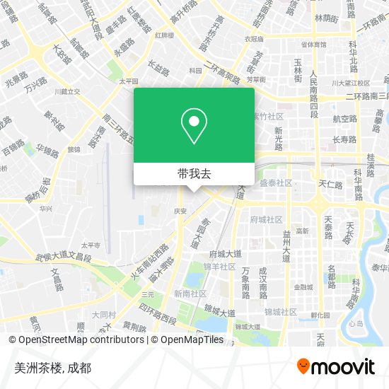 美洲茶楼地图