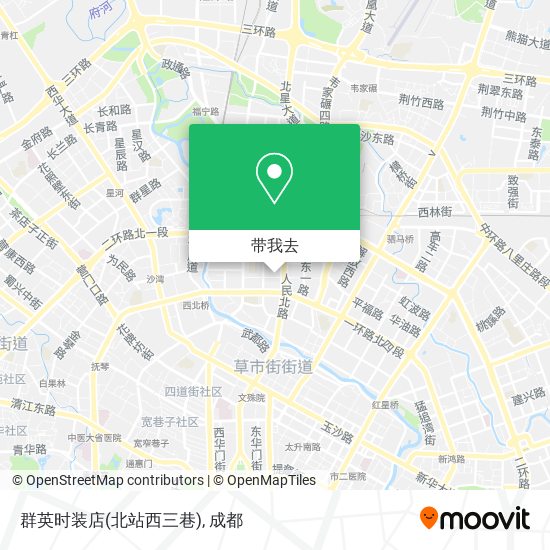 群英时装店(北站西三巷)地图