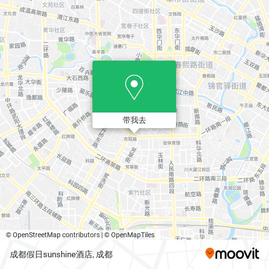 成都假日sunshine酒店地图